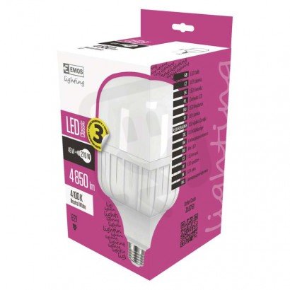 LED žárovka Classic T140 E27 44,5W (270W) 4 850 lm neutrální bílá EMOS ZL5751