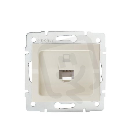 Datová zásuvka LOGI RJ45Cat 5e Jack 25167 Kanlux krémová