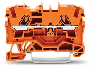2vodičová průchozí svorka, 4mm2, Vhodná pro aplikace Ex e II, oranžová 2004-1202