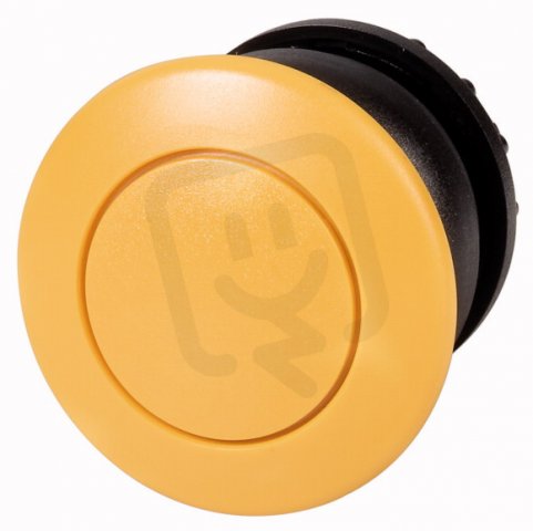 Eaton M22S-DRP-Y Tlačítko hřibové, aretace, černý, štítek žlutá, hřib žlutá