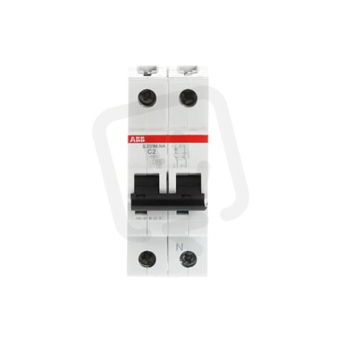 ABB S201M-C2NA jistič 1F odpojení N vodiče (1+NA) 2 A char. C 10kA