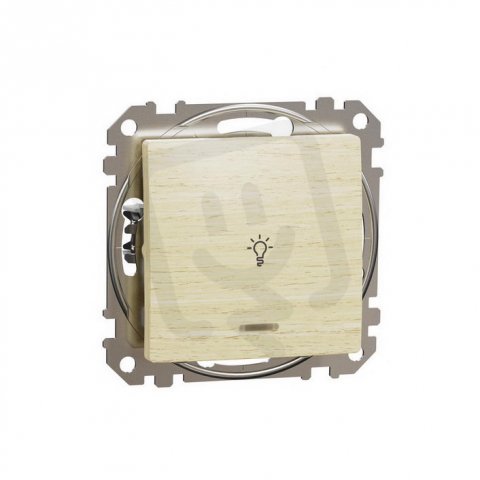 Sedna D/E Tlačítko 1/0 ''světlo'', Bříza SCHNEIDER SDD180132