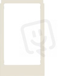 Designový rám pro KNX Touch Control 3,5, velký otvor, ostré hrany, krémová, mat