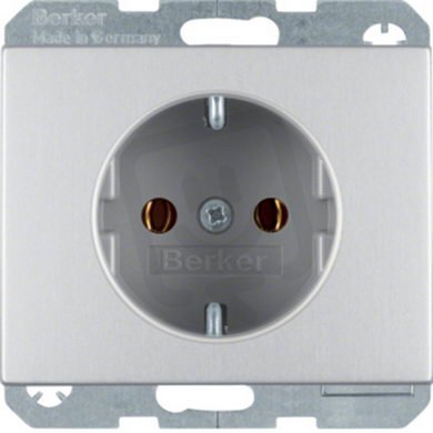 Zásuvka SCHUKO, K.5, Alu elox BERKER 41157003