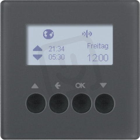 KNX RF žaluziový časový spínač quicklink Q.x antracit sametová BERKER 85745126