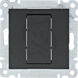 Záslepka, černá mat HAGER WL7013