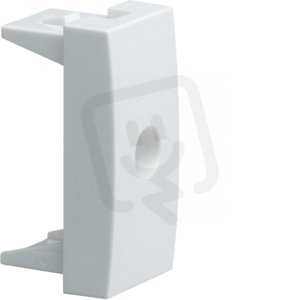 Hager WS687 Záslepka 45x22,5mm s otvorem pro kabel prům. 8 mm, bílá