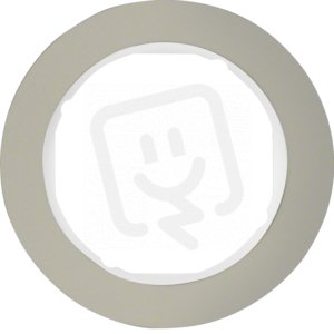 Rámeček, 1-násobný, serie R.classic, nerezová ocel/bílá lesk BERKER 10112014