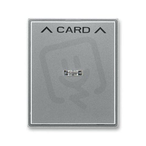 Kryt spínače kartového s čirým průzorem 3559E-A00700 36 ocelová Time ABB