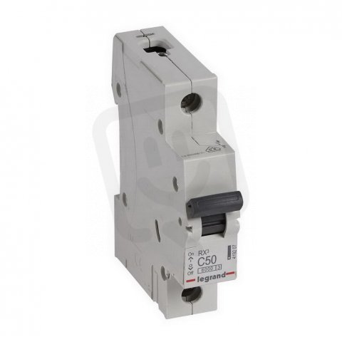 RX3 JISTIČ, 1 PÓLOVÝ, CHAR. C, 50A 6000A LEGRAND 419207
