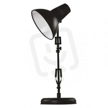 Stolní lampa DUSTIN na žárovku E27, černá EMOS Z7612B