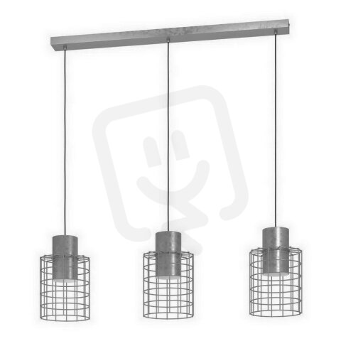 Závěsné svítidlo MILLIGAN 3xE27 VERZINKT 120W IP20 EGLO 43648