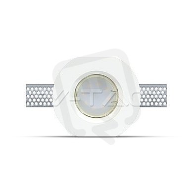 GU10 Fitting Round Gypsum White Edge Cut