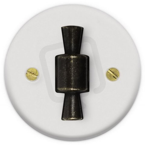 Retro DSR 00-01103-0000 Kryt bílý + Klička OBZ patina Obzor 115559
