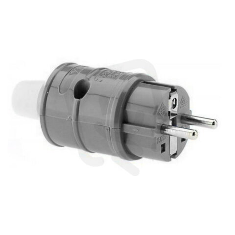 Vidlice CZ + SCHUKO šedá 16A 3p 230V IP44 BALS 7303