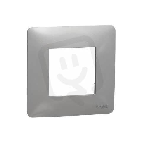 Krycí rámeček NOVÁ UNICA STUDIO jednonásobný, Aluminium SCHNEIDER NU200230