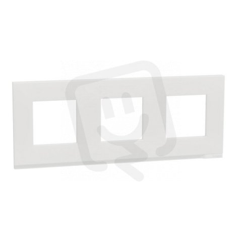Unica Pure Krycí rámeček trojnásobný, Translucide White SCHNEIDER NU600689