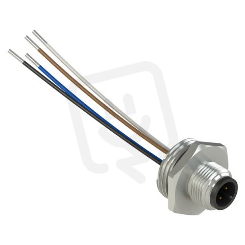konektor, 4 póly, kov, M20x1,5/M12, vodiče 85 mm, nemontovaný PIZZATO VFCNM4MM