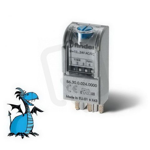 Časový modul, ZR, PK, 40/44/46/55/60/62, 12-24V AC/DC FINDER 86.30.0.024.0000