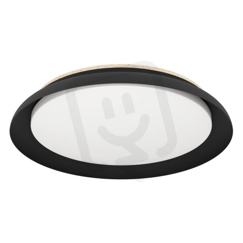 Stropní svítidlo PENJAMO 1 LED d465 černá/dřevo/bílá 20W IP20 EGLO 900857