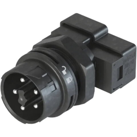 vidlice vestavná RST mini, 5-pól, M20, černá WIELAND 46.052.M053.1