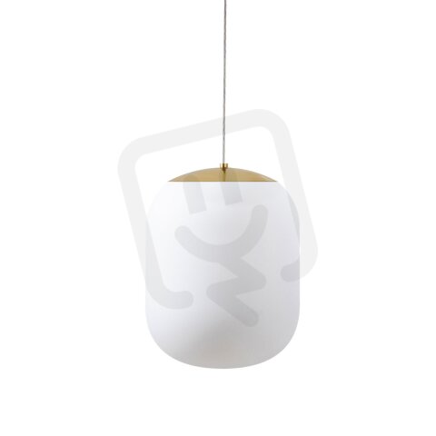 Závěsné LED svítidlo se skleněným stínidlem OSMONT TANIA S1 HP 52W IP40 3K mosaz
