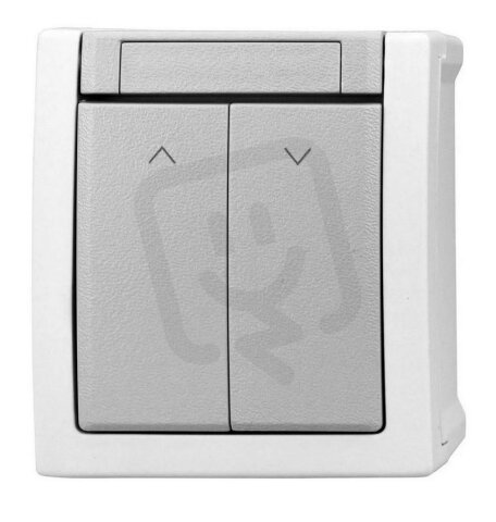 Nástěnný spínač žaluzií, bezšroubové svorky, IP54 SCHRACK EV210025--