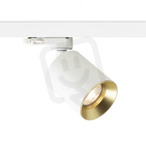 DARIO pro tříokr. lištu bílá česaná mosaz 230V GU10 9W RENDL R13873