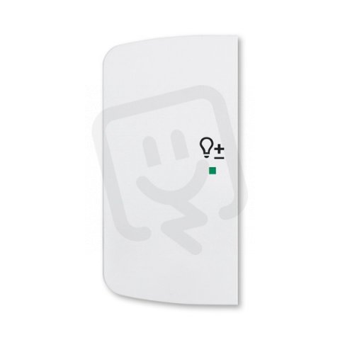 ABB Tango Kryt 2násobný levý symbol stmívání bílá 6220A-A02104 B