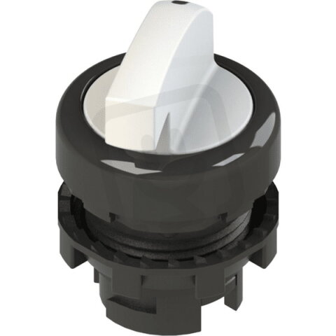 Přepínač Dlouhá páka, d22mm, 2, bílá, plast, černá, IP67 PIZZATO E21SE22AVA21AB