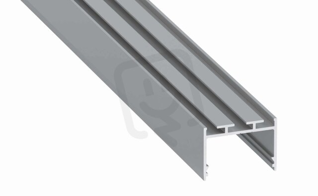Přisazený/závěsný AL profil AL-PROFIL ALBA SILVER ANODIZED 2M GREENLUX GXLP2107
