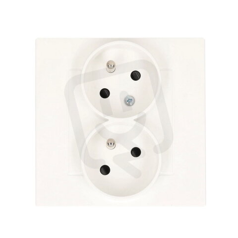 Zásuvka silová 2 násobná typ E (přístroj