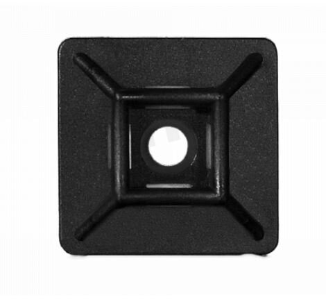 Samolepící šroubovací příchytka 19x19mm černá N.G. ELEKTRO NPSC 19x19C