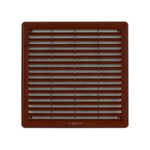 Mřížka větrací hnědá se síťovinou - krytka 200x300 mm HACO HC0316