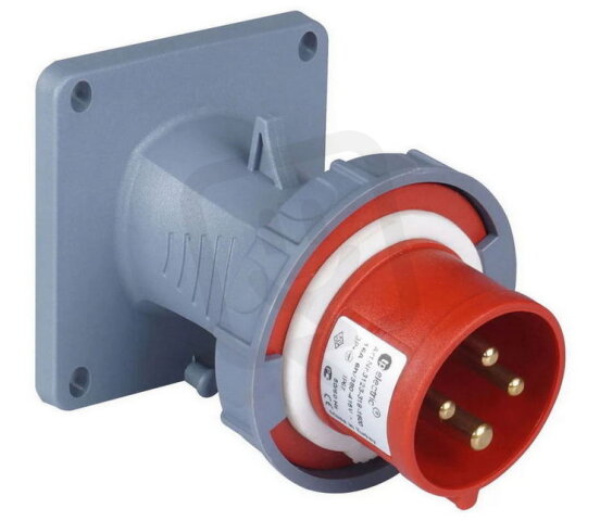 Vestavná přívodka 4x32A/IP67, úhlová, Quick Connect TP ELECTRIC 432-6-PVD-Q-G