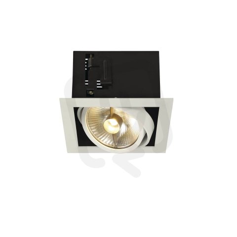 KADUX 1 vestavné svítidlo jedna žárovka QPAR111 hranaté bílé matné max. 75 W