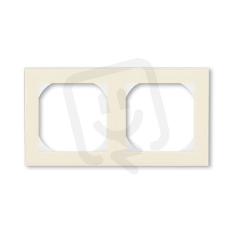 LEVIT Dvojrámeček s otvorem 55x55 slonová kost/bílá ABB 3901H-A05520 17
