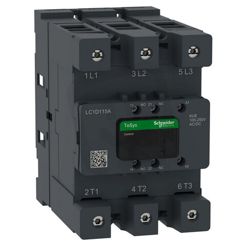 LC1D115AKUE Stykač 115A, 100-250V AC/DC,
