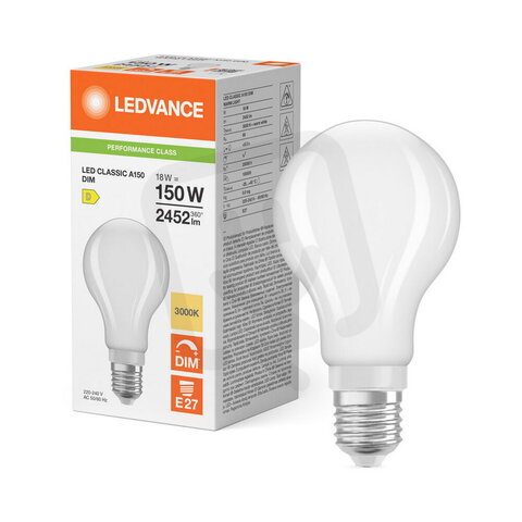 Světelný zdroj LED CLASSIC A DIM P 18W 830 Frosted E27 LEDVANCE 4099854777752