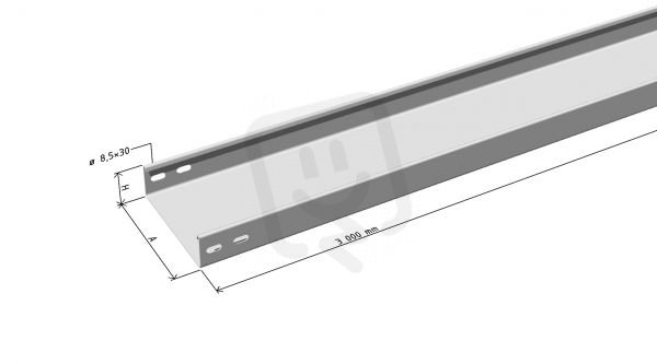 Žlab LINEAR 2   100/50 "SZ" 0,8mm