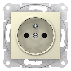 Sedna Zásuvka 2P+PE s clonkami, Beige SCHNEIDER SDN2800147