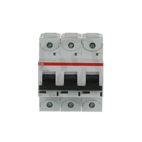 S803N-D16 jistič 3P char. D 16A s klecovou svorkou Icu 36kA ABB 2CCS893001R0161