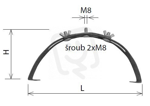 Podpěra samostatná PV 15 Stavitelná V 260-290 Kovoblesk 26819