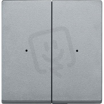 Radiové (RF) tlačítko 2-nás. CONNECT, Aluminium, System M SCHNEIDER MTN505260
