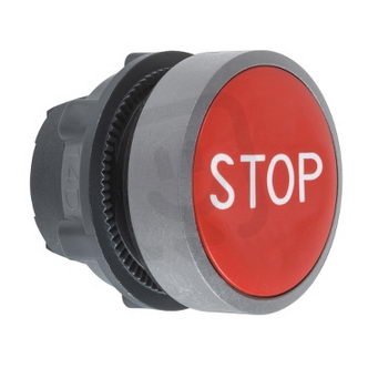 RU Ovládací hlavice stiskací BI symbol STOP spec. popis ŠE SCHNEIDER ZB5AA434C0