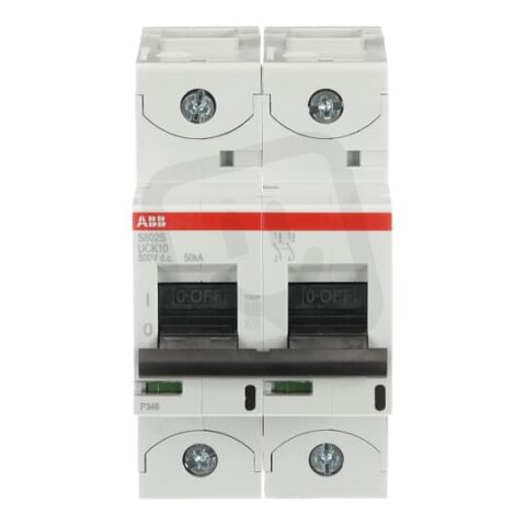S802S-UCK10 jistič char. K 2p 10A 250V DC Icu 50kA ABB 2CCS862001R1427