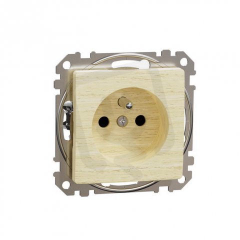 Sedna D/E Zásuvka 230V 16A clonky bezšroubová, Bříza SCHNEIDER SDD180012