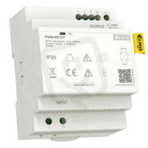 Spínaný stabilizovaný napájecí zdroj PS4M-85/12V ELKO EP 8595188180535