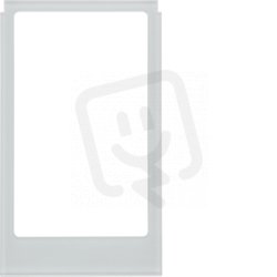 Designový rám pro KNX Touch Control 3,5, velký otvor, ostré hrany, sklo, alu