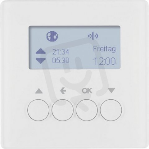 KNX RF žaluziový časový spínač, quicklink, Q.x, bílá sametová BERKER 85745129